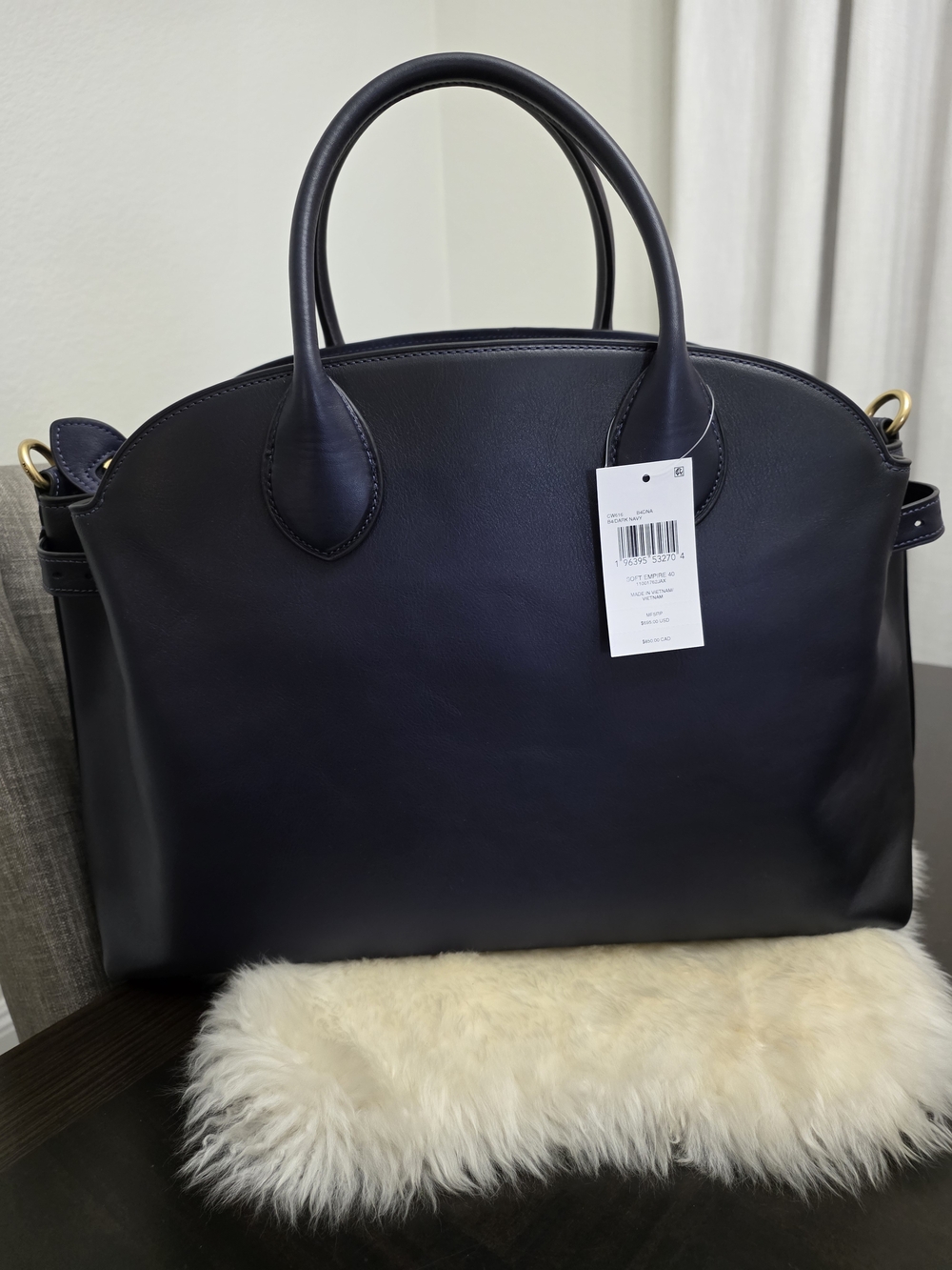 COACH Empire 40 in Dark Navy - Picture 6 of 11